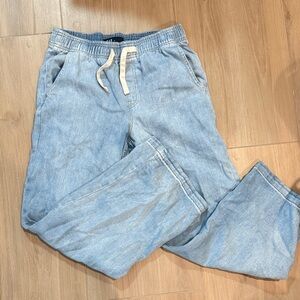Gap High Rise Wide Leg Pull On Jeans